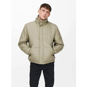 Beige Quilted Jacket ONLY & SONS Orion - Men