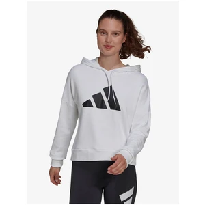 White Women's Sweatshirt printed adidas Performance W FI 3B Hoodie - Women