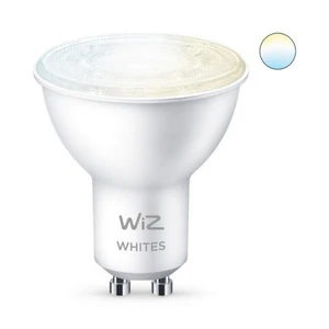 Inteligentná žiarovka WiZ Tunable White 4,9W GU10 (8718699787110) šikovná LED žiarovka • spotreba 4,9 W • náhrada za 41 W až 60 W žiarovky • tvar: bod