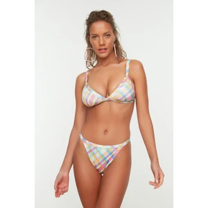 Trendyol Colorful Checkered Bikini Bottoms