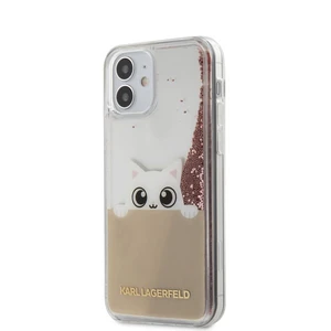 Tok Karl Lagerfeld Liquid Glitter Peek és Boo  iPhone 12 mini, pink