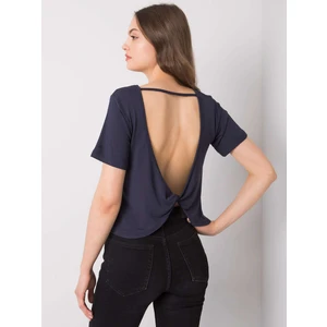 Navy blue casual blouse Giselle RUE PARIS