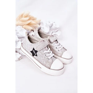 Children's Sneakers With Velcro BIG STAR HH374025 Silver