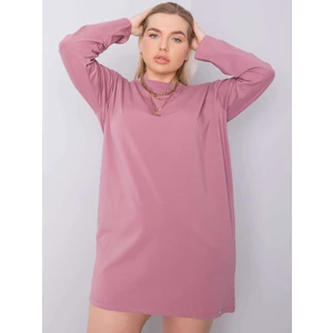 Larger pink cotton dress