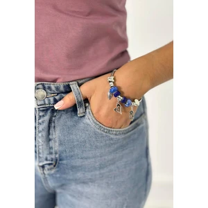 Blue cornflower bracelet