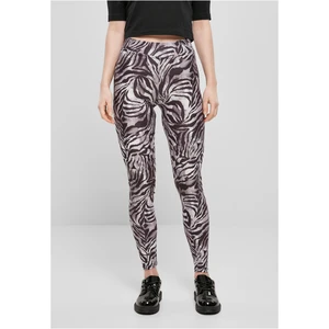 Women's soft leggings AOP blackzebra