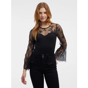 Orsay Black Women's Lace Bodysuit - Women's