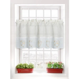 Edoti Cafe curtain Romance A508