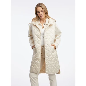 Orsay Beige Women's Long Quilted Cardigan - Women