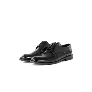 Ducavelli Tira Genuine Leather Men's Classic Shoes, Derby Classic Shoes, Lace-Up Classic Shoes.