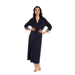 Effetto Woman's Housecoat 03158 Navy Blue