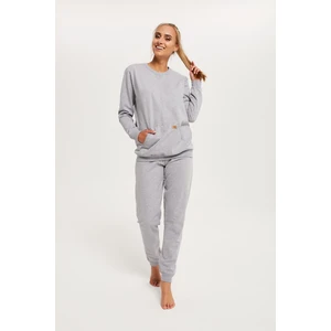 Women's set Fox, long sleeves, long trousers - melange