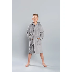 Boys' Long Sleeve Bathrobe Mimas - Grey