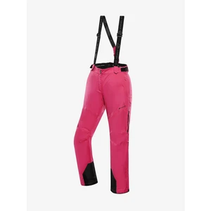 Women's ski pants with ptx membrane ALPINE PRO OSAGA cabaret