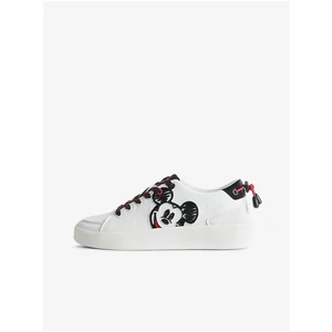 White Desigual Fancy Mickey Women's Sneakers - Women