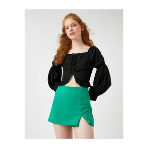 Koton Balloon Sleeve Blouse with Tie Detail