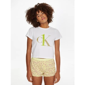 Yellow-White Women Patterned Pajamas Calvin Klein Underwear - Women