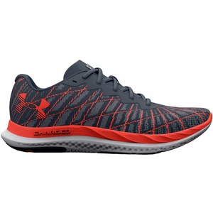 Under Armour Men's UA Charged Breeze 2 Running Shoes Downpour Gray/After Burn/After Burn 41