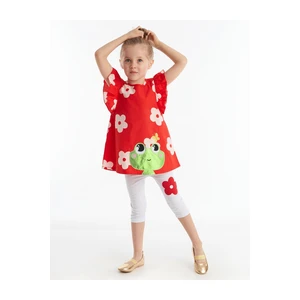 Denokids Frog Red White Girl Tunic Suit