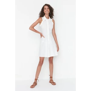 Trendyol Ecru Belted Dress