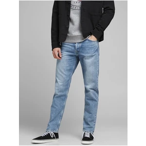 Light Blue Straight Fit Jeans Jack & Jones Chris - Mens