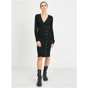 Black Sheath Sweater Dress Guess Alexandra - Women