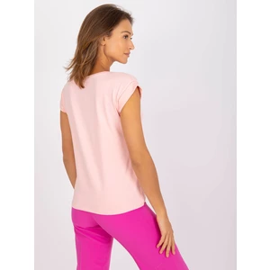 Peach Revolution T-shirt with a round neckline