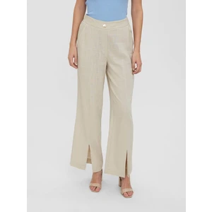 Beige loose pants VERO MODA Josie - Women