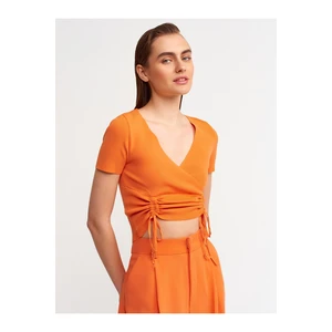 Dilvin Blouse - Orange - Fitted