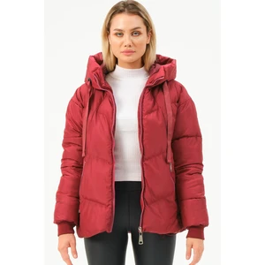 Z6771 DEWBERRY WOMEN'S COAT-BURGUNDY