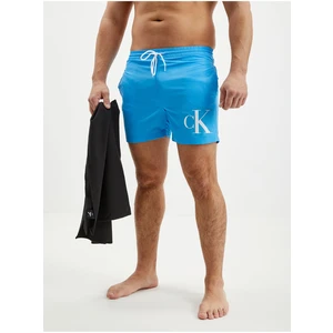 Men's swimsuit set in blue color and towel Calvin Klein Underwear - Men's