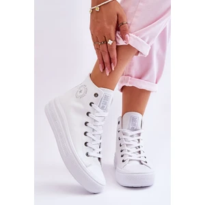 Women's High Sneakers Big Star White