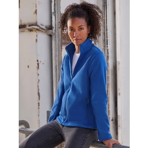 Blue women's fleece with stand-up collar Russell