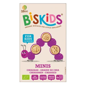 BELKORN BISkids BIO detské celozrnné mini chia sušienky bez pridaného cukru 120 g