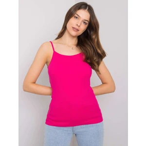 RUE PARIS Basic fuchsia top