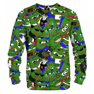 Mr. GUGU & Miss GO Unisex's Pepe Memes Sweater S-Pc2337