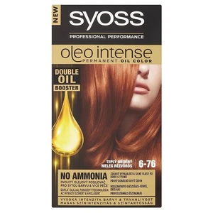 Syoss Oleo Intense permanentní barva na vlasy s olejem odstín 6-76 Warm Copper