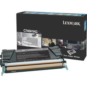 Lexmark originální toner C746H3KG, black, high capacity, Lexmark C746DN, C746DTN, C746N, C748DE, C748DTE, C748E