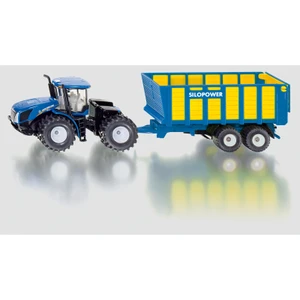 Siku Farmer Traktor New Holland s prívesom Joskin 1:50 modrý