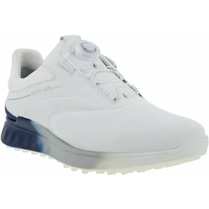 Ecco S-Three BOA Mens Golf Shoes White/Blue Dephts/White 46