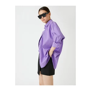 Koton Oversize Basic Shirt Cotton