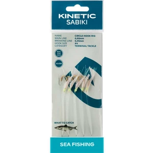 Kinetic návazec sabiki circle hook fishskin flash 130 cm - 4