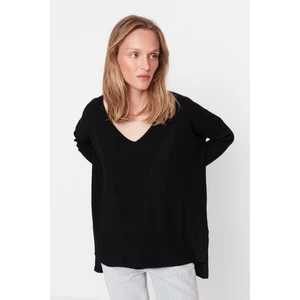 Trendyol Black Super Wide Fit Knitwear Sweater