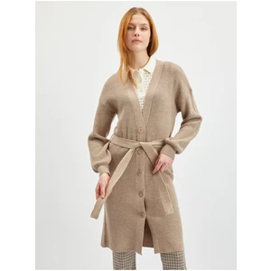 Orsay Beige Ladies Long Cardigan - Women