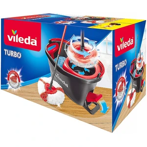 Mop sada Vileda Turbo (151153... Pedálový mop s praktickými vychytávkami pro snadné a účinné čištění podlah bez námahy.