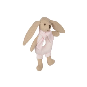 CANPOL BABIES Zajačik Bunny s hrkálkou ružový