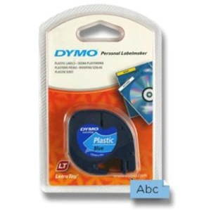 Dymo LetraTag 59426,S0721600 / S0721650 12mm x 4m černý tisk/modrý podklad originální páska