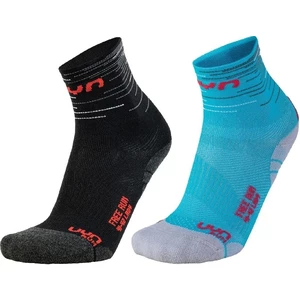 UYN Free Run Socks 2 Pairs Czarny-Turquoise 35/36