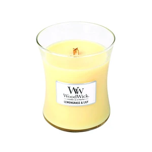 WoodWick Vonná sviečka váza Lemongrass & Lily 275 g