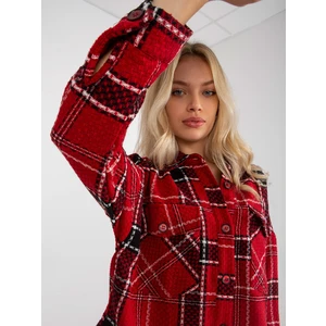 Red plaid shirt with pockets